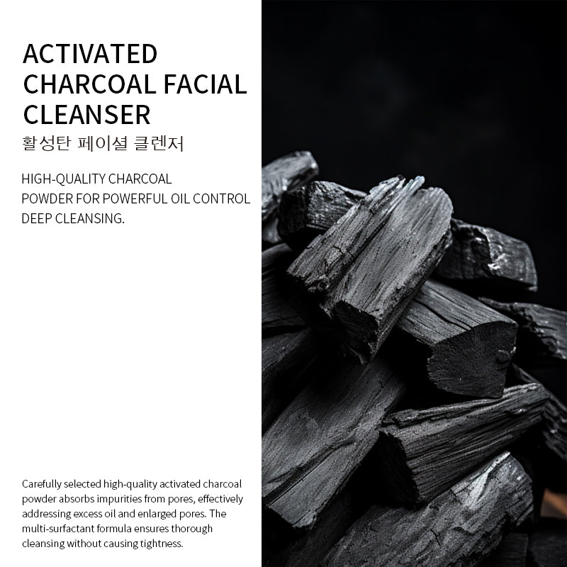 Activated charcoal facial cleanser
